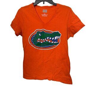UF University of Florida Gators Box Seat Clothing Co. Women's V-Neck Tee Shirt M